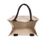 Jute Burlap Tote Bags manufacturers Soft Cotton Handles Laminated Interior Reusable Grocery Shopping Bags