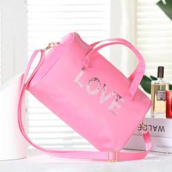 New Simple Portable Female Cosmetic Bag Fashion Travel Cosmetic Storage Handbag Toiletry Storage Bag