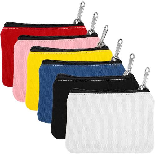 Gelory Multi-Purpose Canvas Makeup Bag Pouch Blank Zipper Cosmetic Bag For Organization Women Girls Teens