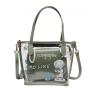 Customized printing PVC women tote bag fashion designer clear Ita bag hand bag for women