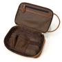 2024 Custom Luxury Genuine Leather Storage Makeup Bag For Men Cosmetic Bags