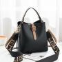 2024 bags for women Fashion Bucket Bag Wide Single Shoulder Strap Large Capacity Portable Small Bag Chain Ladies Slung Shoulder