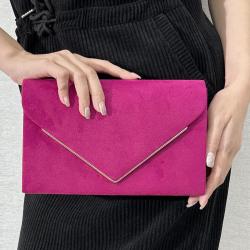 HOT SALE Women Faux Suede Envelope Evening Clutch Bags Formal Party Clutches Wedding Purses Cocktail Prom Clutches