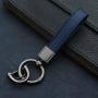 Wholesale Full Grain Genuine Leather Keychain Custom Mini Key Holder Real Leather Car Key Ring Holder