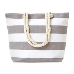Casual Canvas Shoulder Shopper Bag Stripe Printing Beach Bags Ladies Girls Women Shopping Tote Handbag
