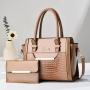 XL353 Fashionable Clutch Pu Leather Handbag New Design Handbags For Women Imported Anti Water Luxury Single Shoulder Bag Set
