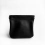 Wholesale Genuine Leather Automatic Closing Data Cable Mini Cosmetic Lipstick Pouch Coin Purse Leather Earphone Storage Bag