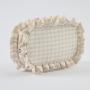 New Trend Hot Sale Lotus Ruffle  Make Up Bag Custom Cosmetic Pouch Travel Cosmetic Bag Toiletry Travel Bag Smart Wallet