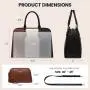 LOVEVOOK Laptop Tote Bag for Women 15.6 inch Computer Tote Work Handbags Purses Large Waterproof Office Ladies Leather Briefcase