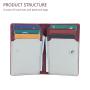 Leather Passport Card Holder with Travel Wallet Passport Cover Passport Wallet Leather Folding Wallet