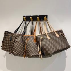 Factory Wholesale PU Leather Ladies Tote Bag High Quality Large Capacity Shoulder Handbags For Women
