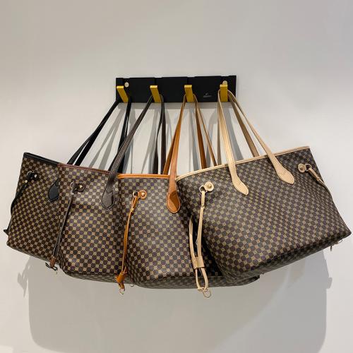 Factory Wholesale PU Leather Ladies Tote Bag High Quality Large Capacity Shoulder Handbags For Women
