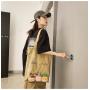 Custom Canvas Women's Bag Embroidery Zipper 0ne-shoulder Doll Bag Tote Bag Niche Design Logo PVC Transparent Window