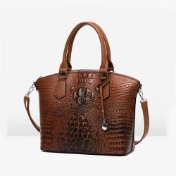 2024 Custom Crocodile Vegan Leather Purses Handbags For Retro Ladies With Logo Tassel