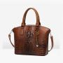 2024 Custom Crocodile Vegan Leather Purses Handbags For Retro Ladies With Logo Tassel