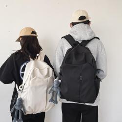 HR269 Trendy Fashion Unisex Couple Backpack Nylon New Outdoor One Shoulder Backpack Student Travel Leisure Simple Book Bag