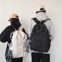 HR269 Trendy Fashion Unisex Couple Backpack Nylon New Outdoor One Shoulder Backpack Student Travel Leisure Simple Book Bag