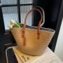 New Design Striped Zipper Tassels Straw Beach Bag Summer Friendly Handwoven Shoulder Purse Women Large Travel Tote Bag 2024