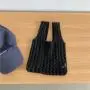 Wholesale Fashion Soft Cotton Thread Braid Women Tote Handbags Specially Designed Knit Embroidered Hollowed-Out Female Hand Bags