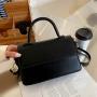 2024 Autumn New Fashion Portable Small Square Thread Open Bag Messenger Pu Women's Bag China Wholesale PU Ladies Shoulder Bag