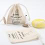 Eco-Friendly Paper Label Cotton Twill Drawstring Soap Packing Bag Natural Cotton Soap Pouch Dust Bag