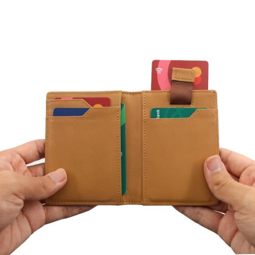 Rfid Credit Card Holder Slim Pu Leather Wallet Men Pu Leather Card Holder Wallet
