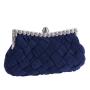 HR416 Fashion Trend Craft Dumpling Shaped Bag New Women's Dinner Party Clutch Bag Polyester Weaving Multi color Bride Bag