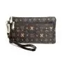 New Fashion Litchi pattern Women's Multi-function Long Clutch Wallet With Shoulder Strap,In Stock Lady Cell Phone Bag
