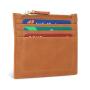 Slim Purse Vintage Credit Card Holder Zipper Pocket RFID Wallet Genuine Leather Id Credit Card Case Holder PU Wallets