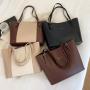 2024 New Arrival Fashion Bags brand Golden Chain pu leather shoulder bags Ladies trendy luxury handbags for women