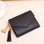 New tassel pendant with lychee pattern wallet card bag