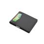 Slim card wallet RFID blocking carbon fiber leather wallet for men
