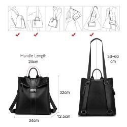 LOVEVOOK 2020 NEW HOT SALE fashion PU tote handbags bags women handbags Design of leather bags luxury shoulder women backpack