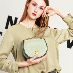 New Style Small Solid Color Single Shoulder Round Shape Chain Crossbody Bags Handbags And Purses For Women