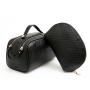 Luxury Custom Women and Men Weaved Leather Dopp Kit Make Up Bag