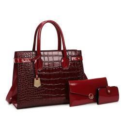 New Style Tote Bag Retro Shoulder Messenger Bag Crocodile Pattern Pures And Handbags For Women
