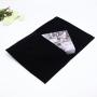 Custom White Logo Large Velvet Envelope Gift Packaging Dust Bag For Hand Bag Envelope Velvet Jewelry Pouch