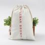 Customized  White Waterproof Drawstring Bag Pu Leather Drawstring Pouch