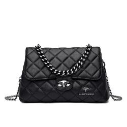2024 Bags for Women Fashion New Luxury Design Chain Strap Handbag Single Crossbody Shoulder Bag Women'sPu Leather Messenger Bag