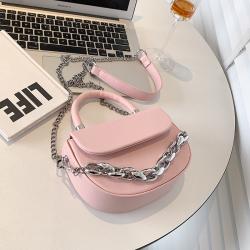 2023 Trendy Latest Sac A Main Femme Thick Chain Pu Small Bags  Casual Women Tote Bag  Handbags For Ladies