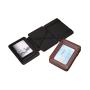 Slim magic wallet custom trifold design pu leather magic wallet for men and women with ID cards credit cards and elastic strap