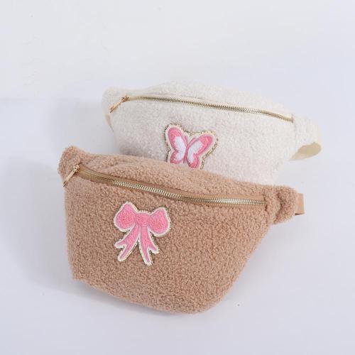 Keymay Stock Fashion Fleece Sherpa Belt Bag Fashion Adjustable Strap Fanny Pack Crossbody Bags Women Men Sport Pouch Waist Bag
