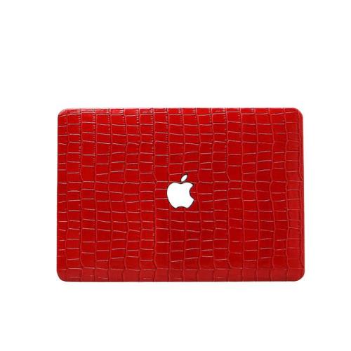OEM ODM customise hot products luxury high quality real embossed crocodile leather for Macbook Air Pro 11 12 13 15 laptop cover