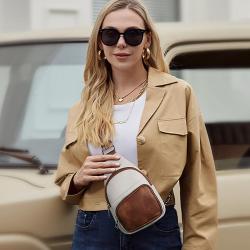 ZWY161 Wholesale Women Travel Shopping Small Chest Bag PU Waterproof Lightweight Organizer Shoulder Bag Vintage Crossbody Bag