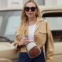 ZWY161 Wholesale Women Travel Shopping Small Chest Bag PU Waterproof Lightweight Organizer Shoulder Bag Vintage Crossbody Bag