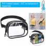 Wholesale Customize Logo Utility Waterproof Transparent Pvc Unisex Crossbody Belt Bag  With Strap Clear Fanny Pack Waist Bag