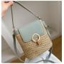 Straw Beach Vacation Woven Women's Bag 2023 New Fashion Trend Korean Version Versatile Fashion Handheld Crossbody Bucket Bags