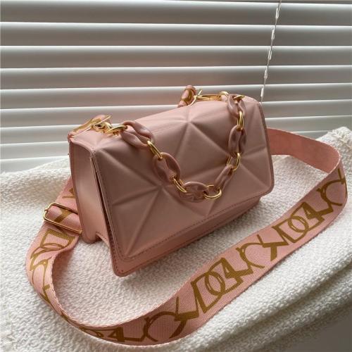 New Trendy and Fashionable Shoulder Bag Casual Chain Solid Color Crossbody Bag