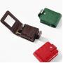 Genuine Leather Custom Mini Lipstick Case with Mirror Cosmetic Bag Travel Makeup Organizer Small Beauty Pouch