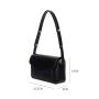 New Custom Logo Ladies Handbags Nice Leather Black Crossbody Bags Classic Women Messenger Bag Shoulder Bags